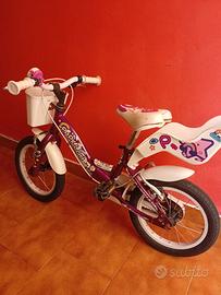 Bici bambina 4/6 anni con caschetto