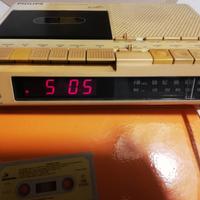 PHILIPS D3700/00 - Radio Sveglia Deck K7 - Vintage