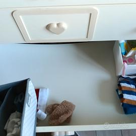 Fasciatoio con cassettiera bambini neutro