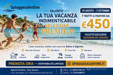 29 Agosto - 5 Settembre Last Minute da SOLI