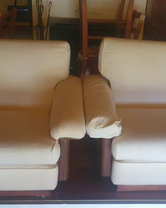 Coppia poltrone bianche