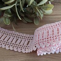 Bordi vintage in pizzo fatti a mano – 100% cottone