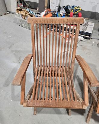 sedie da giardino teak richiudibili