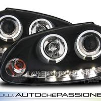 Coppia fanali Angel Look black led neri per VW GOL