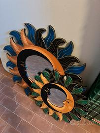 Coppia Specchi Sole e Luna Vintage