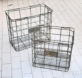 Ceste Cassette Ferro vintage porta Bottiglia