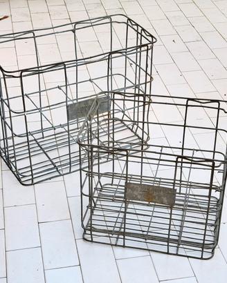 Ceste Cassette Ferro vintage porta Bottiglia