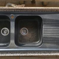 Lavello in fragranite colore nero PLADOS