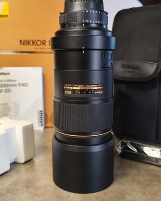 NIKON 300mm f4 AF-S D ED IF + Paraluce + Full Kit