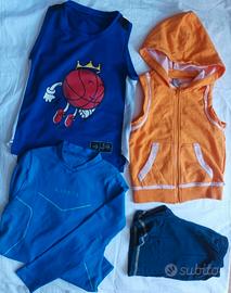 Lotto blocco vestiti-smanicato,pantaloncino