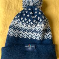 Cappello sci originale milano cortina  blu