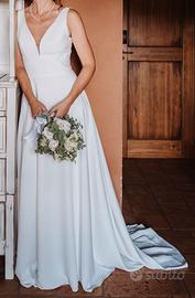 vestito da sposa e scarpe