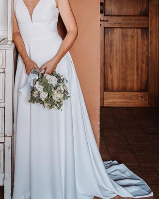 vestito da sposa e scarpe