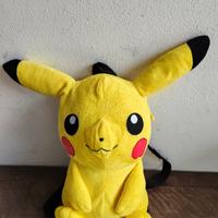 Zaino Pokemon PIKACHU Pupazzo Peluche 40 cm