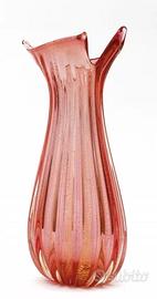 Vaso di Murano a coste di Seguso