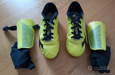 Scarpe calcio Diadora + parastinchi Kipsta t. 34