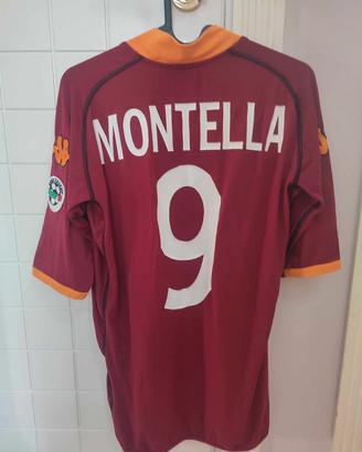 AS Roma 2002/03 Montella #9 Maglia Ufficiale Gara