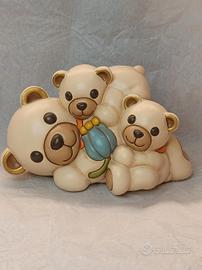 Teddy com 2 cuccioli Thun club special edition 