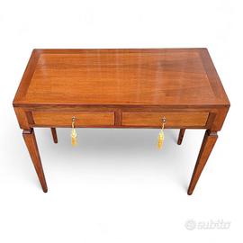 Scrittoio due cassetti con pianetto estraibile