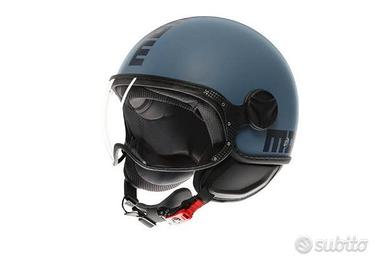 CASCO MOMO DESIGN FGTR CLASSIC DUSTY BLU OPACO