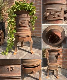Stufa d’epoca NECA ZP n.13 in ghisa – vintage