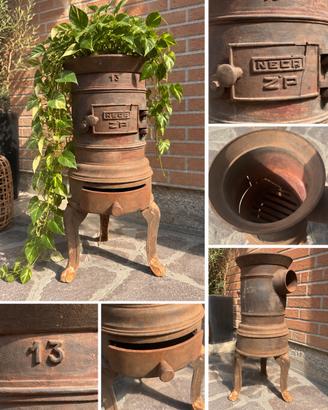 Stufa d’epoca NECA ZP n.13 in ghisa – vintage