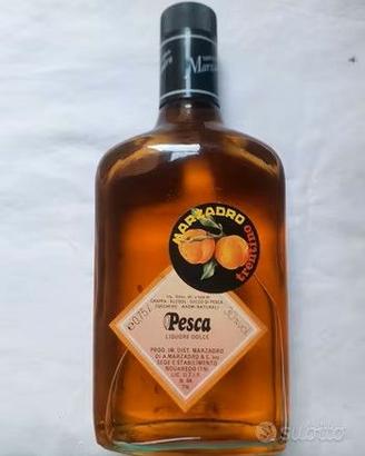 BOTTIGLIA PESCA LIQUORE DOLCE MARZADRO ANNI '80
