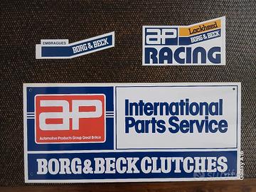 AP Borg & Beck-Rara targa in plastica