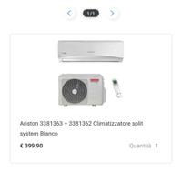 Climatizzatore nuovo 12.000 btu Ariston wi-fi