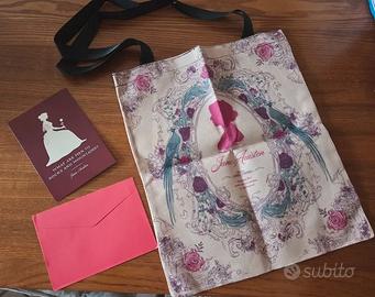 Borsa shopping borgogna Jane Austen  + biglietto