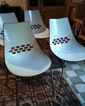 4 sedie Calligaris Jam colore arancio