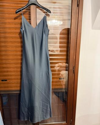 Abuto da sera Mango azzurro acciaio tg M