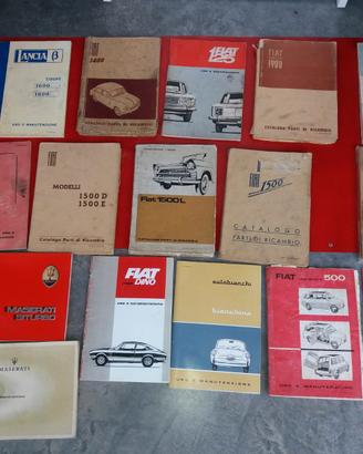 Libretti uso manutenzioni parti ricamb lancia fiat