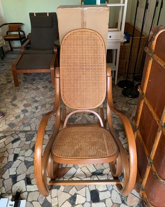 Sedia a dondolo vintage