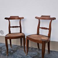 Elegante Coppia di Sedie stile Biedermeier