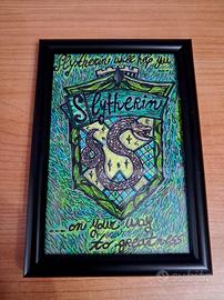 Disegno originale cornice Serpeverde Harry Potter 