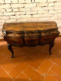 mini cassettiera 6 cassetti antica