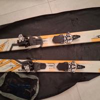 Scialpnismo, sci wayback+ attacchi + pelli + sacca