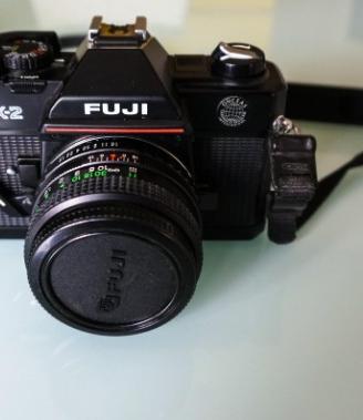 Fuji STX-2 Reflex con lente Fuji 50mm accessori