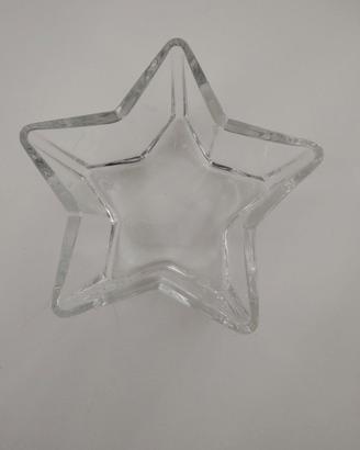 Ciotola in vetro a forma di stella 