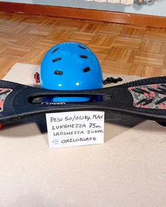 Oxeloboard + Casco Oxelo Blu