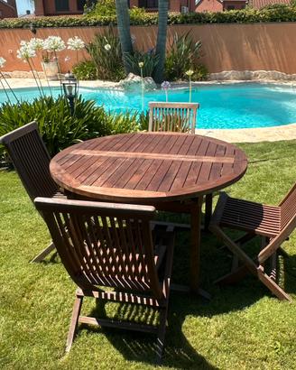 Tavolo teak giardino