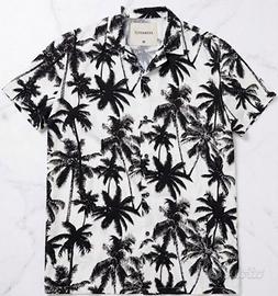 Camicia Unisex Terranova M Maniche Corte Palme 