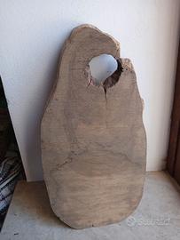 tagliere olivo massello e rovere scolpito