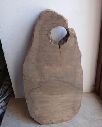 tagliere olivo massello e rovere scolpito