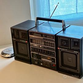 Impianto stereo Sony FH-77 vintage anni '80
