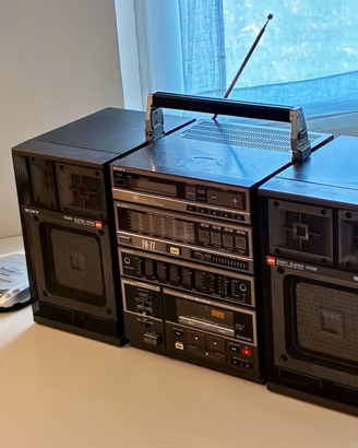 Impianto stereo Sony FH-77 vintage anni '80