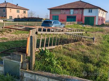 Scala lineare da esterno in ferro molto robusta