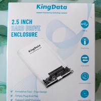 King Data hard drive enclosure 2.5 pollici