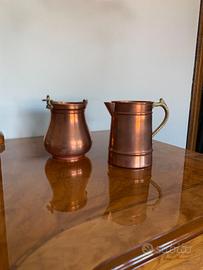 Coppia di brocchette in rame – vintage